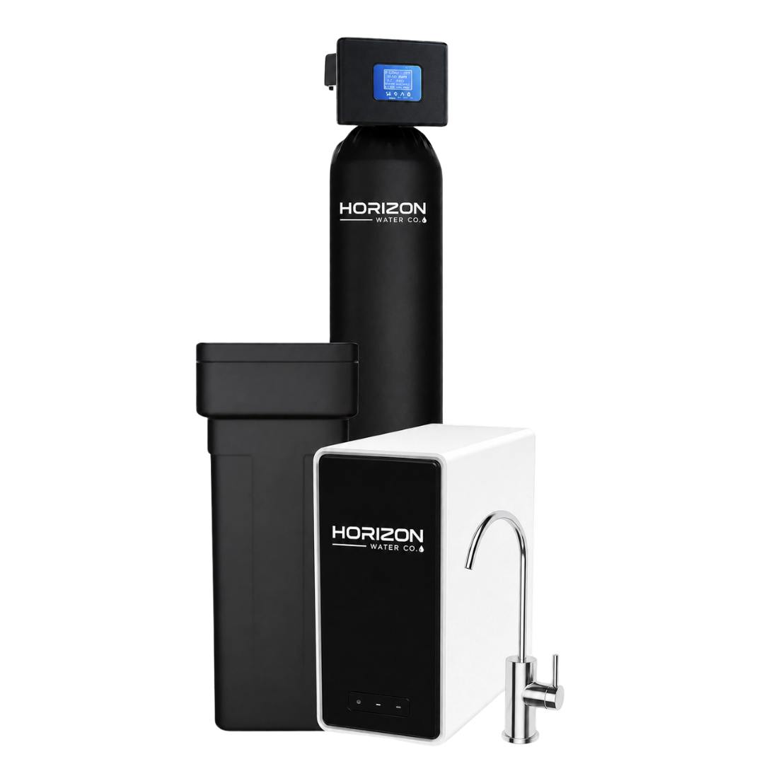 Horizon Water Co water softener with chlorine filtration tank
